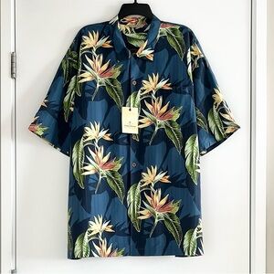 Tommy Bahama floral silk shirt
